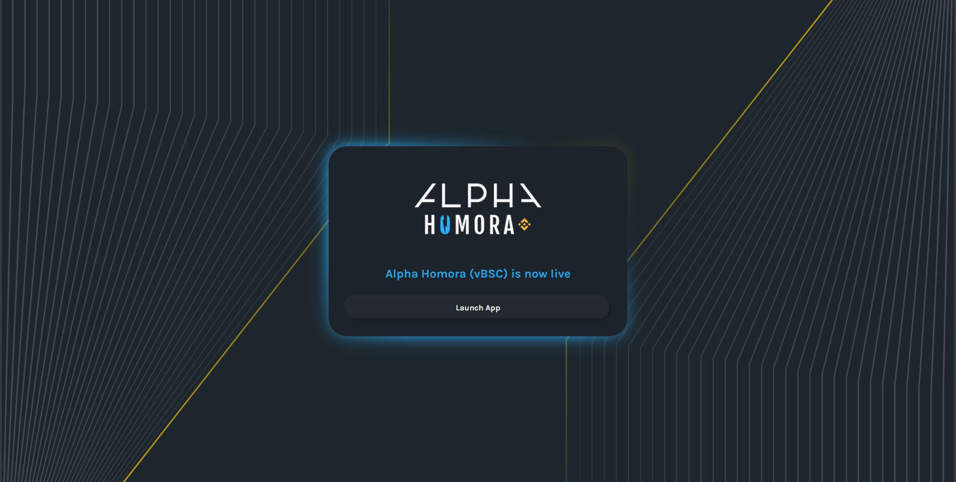 Alpha Homora正式上线币安智能链 (BSC)