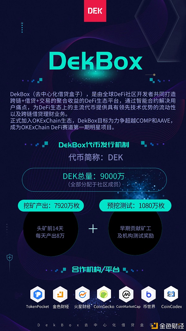 DekBox去中心化DeFi聚合收益平台-提供具有领先技术优势的勾当性以及跨链借贷理