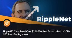 RippleNET在2020年完成了高出$ 2.4B的生意业务额：CEO Br
