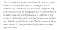 AllianceBlock与LSEG相助同伴平台签约