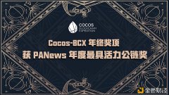 Cocos-BCX年末奖项|获PANews年度最具活力公链奖