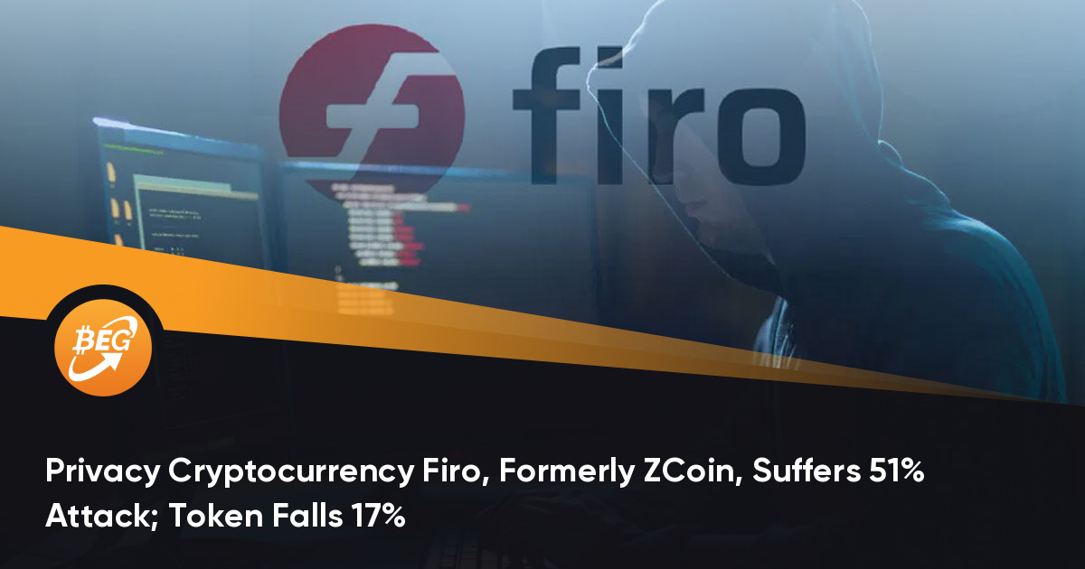 隐私加密货币Firo（以前是ZCoin）承受51％的打击； 代币下跌17％