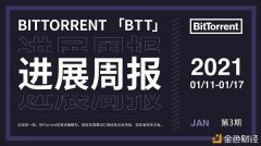 社区生态?|BitTorrent（BTT）周报2021.01.11-2021.01.17