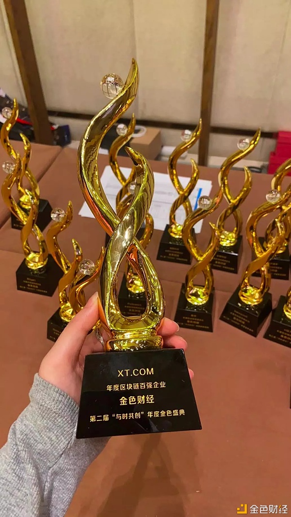 XT.COM荣获2020年金色财经“与时共创”年度区块链百强企业大奖