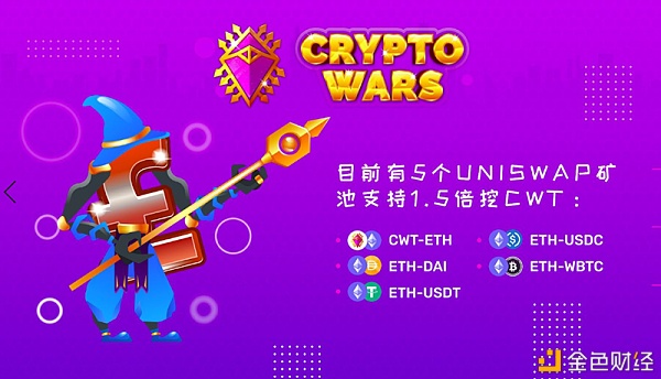 去中心化游戏协议CryptoWars登陆Uniswap开启CWT勾当性挖矿