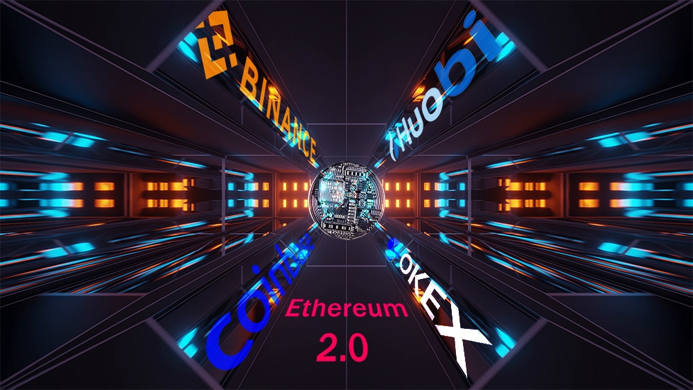 Coinbase，Binance，OKex和Huobi发布在Ethereum 2.0长举行抵押的代币
