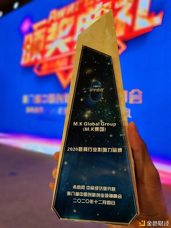 M·K集体、HKEx.one买卖地点第八届中国创新创业领袖峰会中荣获双奖项