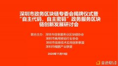 深圳市政务区块链专委会揭牌典礼暨自主代码自主暗