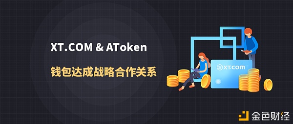 XT.COM买卖所与AToken钱包达成策略互助
