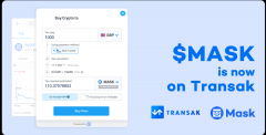 MASK上线法币聚合器Transak，现已支持Twitter直接购置