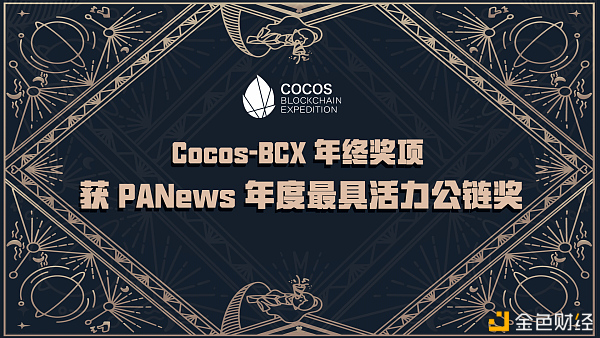 Cocos-BCX年尾奖项|获PANews年度最具活力公链奖