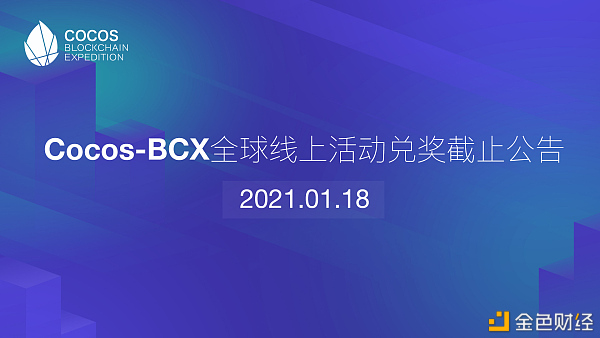 Cocos-BCX全球线上运动兑奖停止告示
